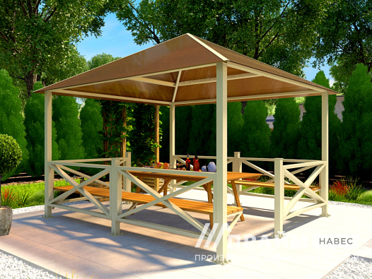 Беседка из поликарбоната №1 - фото 369