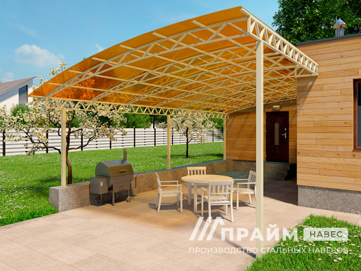 Навес для террасы №1 - фото 805