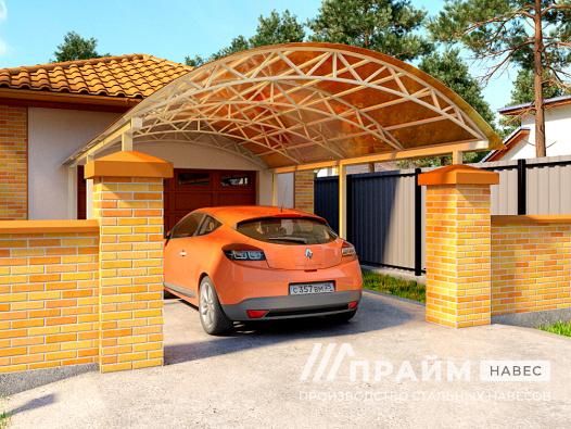 Навес для машины на дачу №23 - фото 521