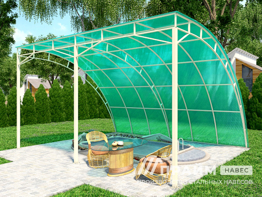 Навес для бассейна №20 - фото 429