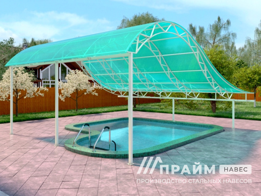Навес для бассейна №11 - фото 420